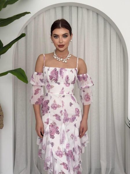 Mugo Fırfırlı Elbise