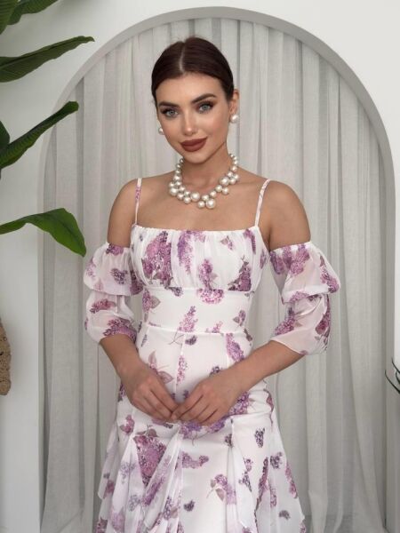 Mugo Fırfırlı Elbise