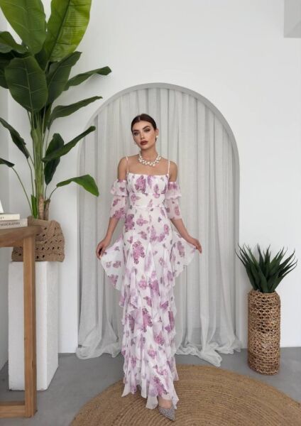 Mugo Fırfırlı Elbise