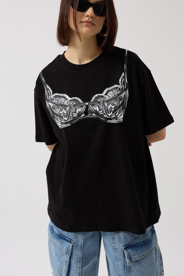 Baskılı Oversize T-Shirt