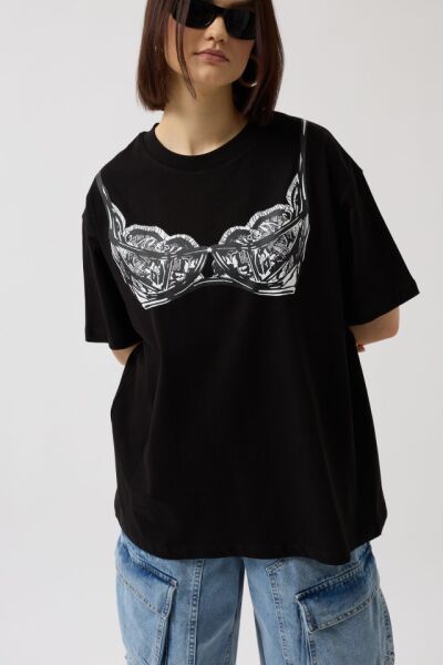 Baskılı Oversize T-Shirt
