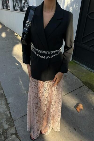 Maxi Dantel Etek 4047