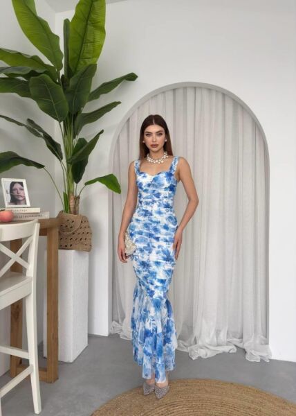 Peran Büzgülü Elbise