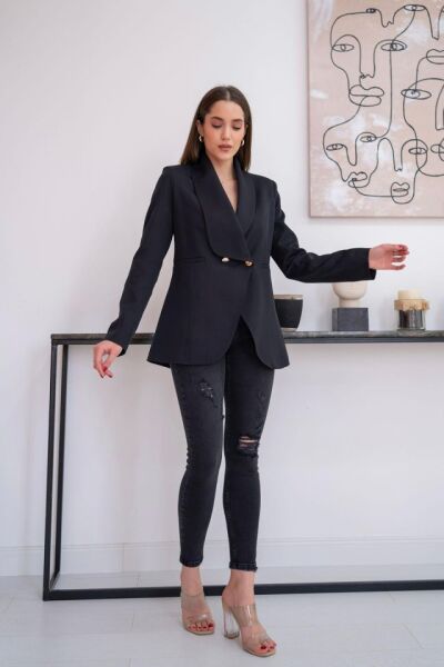 Siyah Blazer Ceket