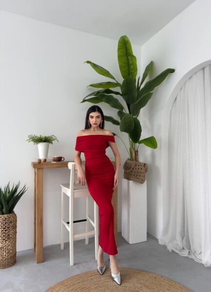 Dron Straplez Elbise