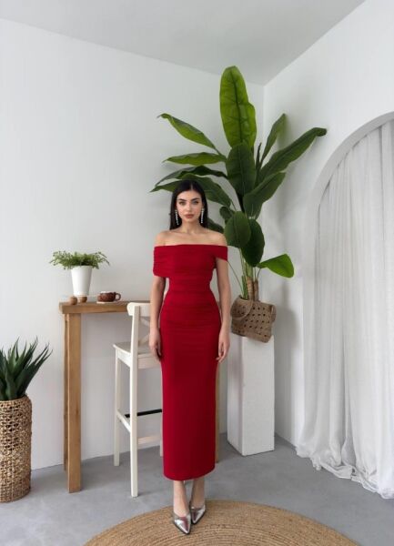 Dron Straplez Elbise