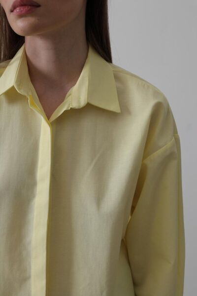 Uzun Kol Gömlek - Sarı