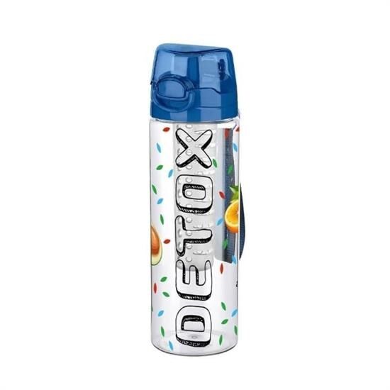 BUFFER® Tutma Saplı Kilitli Kendiliğinden Süzgeçli Kolay Taşınabilir Detoks Sporcu Diyet Matarası