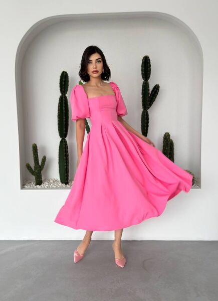 Benjamin Çan Etekli Midi Boy Elbise